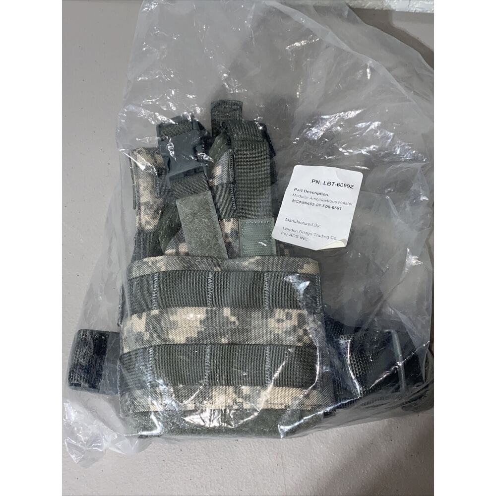 NEW Ambidextrous Modular Pistol Holster ACU Leg Drop LBT-6099Z London Bridge